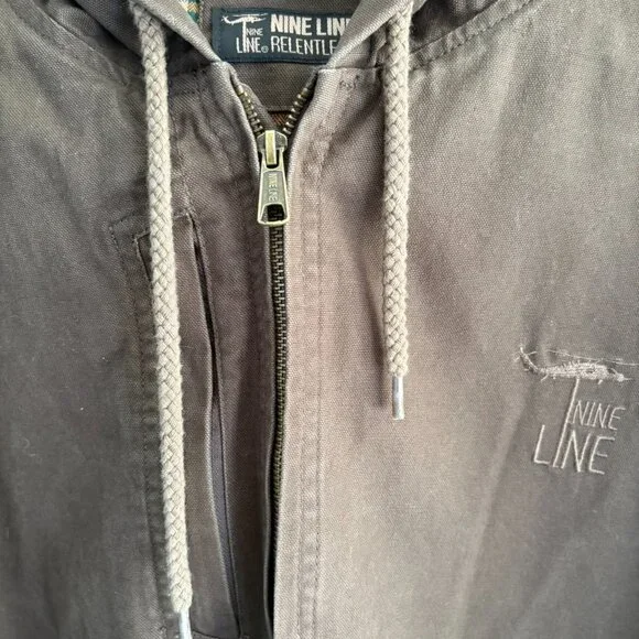 Nine Line Twill Hooded Lined Heritage Jacket - Picture 4 of 8